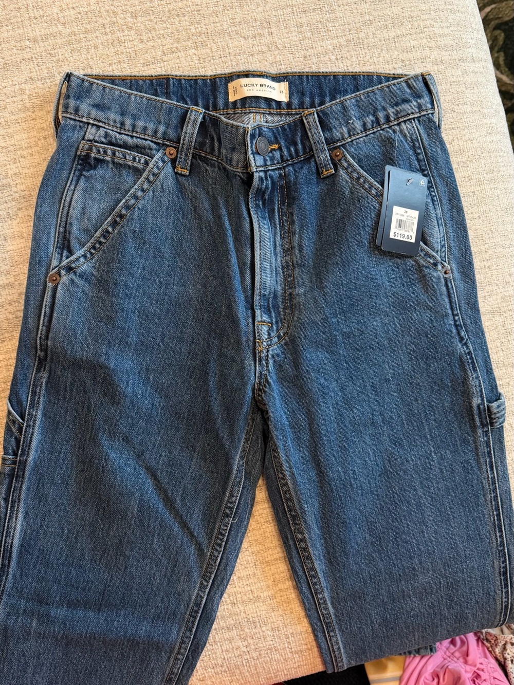 Lucky Brand Women’sIndigo Straight Carpenter Jeans